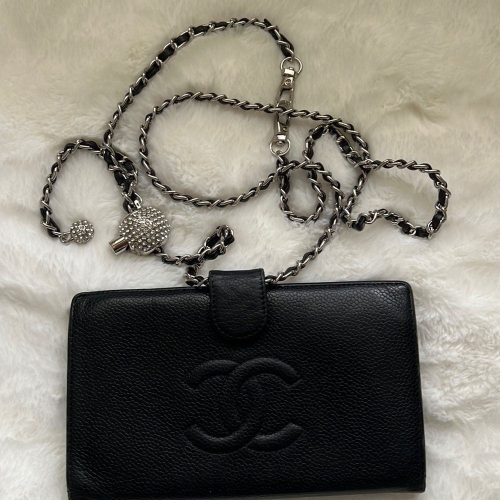 Chain for Wallet Wallet to Crossbody Bag silver TONE rhinestone adjustable